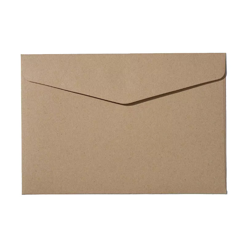 10 Stück selbstklebende Retro-Kraftpapierumschläge in Weiß und Gelb, B: 22 cm, H: 11 cm - Bild 4