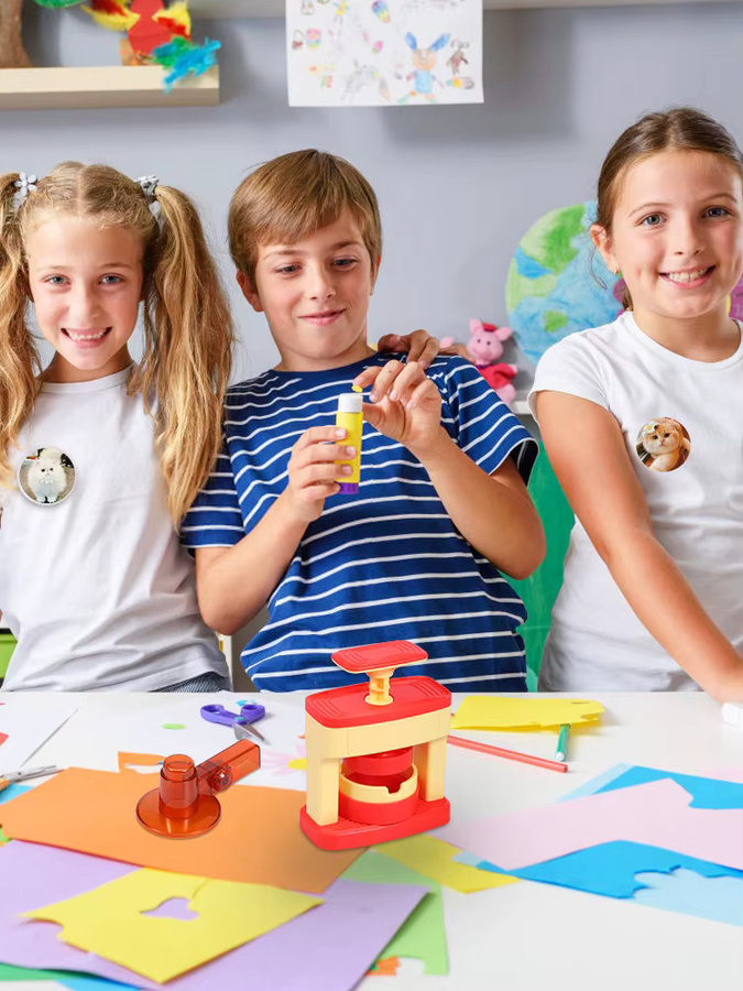 Kid Badge Maker Maschine Set, DIY Pin Button Maker Maschine, Bunt / Mehrfarbig - Bild 3