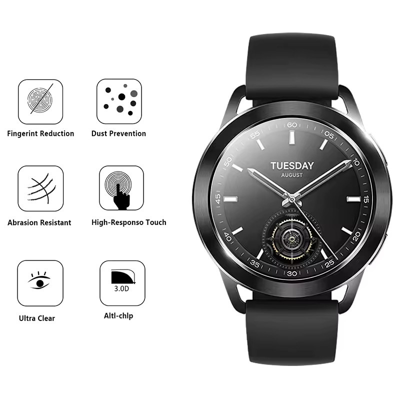 Xiaomi Schutzglas für Xiaomi Uhr S3 S4 Smartwatch, Glas, transparent - Bild 3