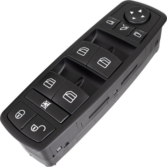 Mercedes-Benz elektrisches Fenster- und Spiegelbedienfeld für A-Klasse W169 (04-12), Schwarz - Bild 1