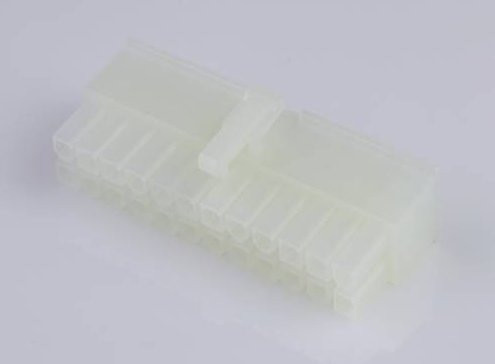 Molex Buchsengehäuse-Kabel 24-polig in Beige/Weiß mit 4,2 mm Rastermaß - Bild 1