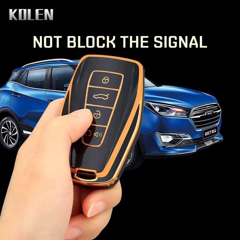 KOLEN TPU Schlüsselhülle für Geely Coolray, X6, Emgrand, GX7 und Okavango als Auto Remote Key Case Cover Shell Zubehör - Bild 5
