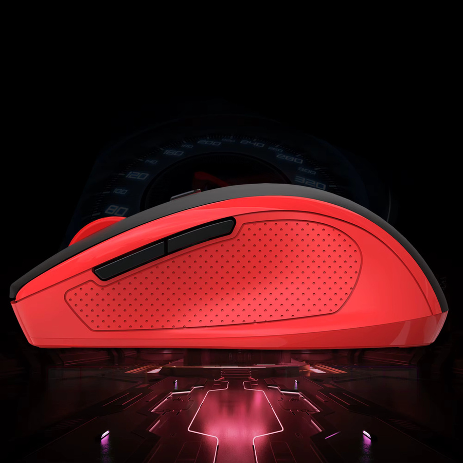 HXSJ Ergonomische 2,4 GHz kabellose Gaming-Maus in Schwarz mit 3-stufig einstellbarer Auflösung für Laptop, Desktop und Mac - Bild 3