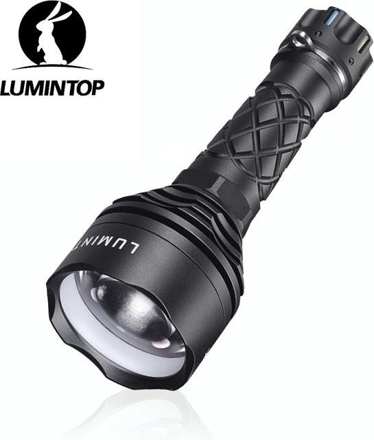 LUMINTOP THOR 3 Hochleistungs-LED-Taschenlampe mit LEP-Licht für Outdoor, Camping und EDC in Schwarz - Bild 1