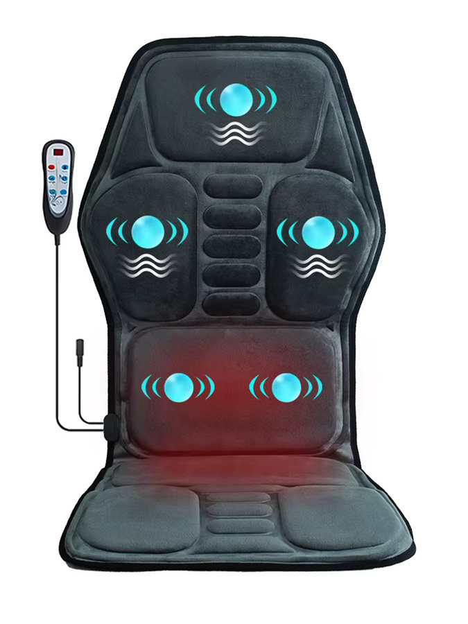 HIMOUTA Massage-Sitzkissen mit Heizfunktion und Ganzkörper-Vibration in Schwarz - Bild 7