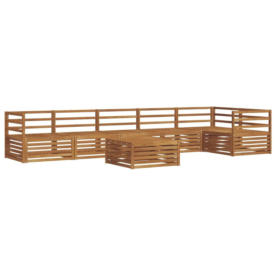 vidaXL Outdoor-Sofagarnitur 7-teilig aus Massivholz Akazie in Braun - Bild 2
