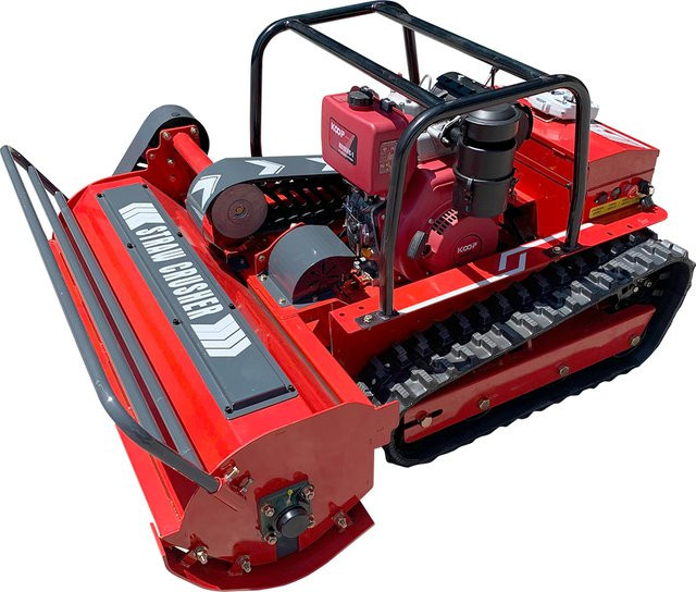 MMS Rasenmäher Roboter mit 15 PS Dieselmotor und Fernbedienung in Rot - Bild 1