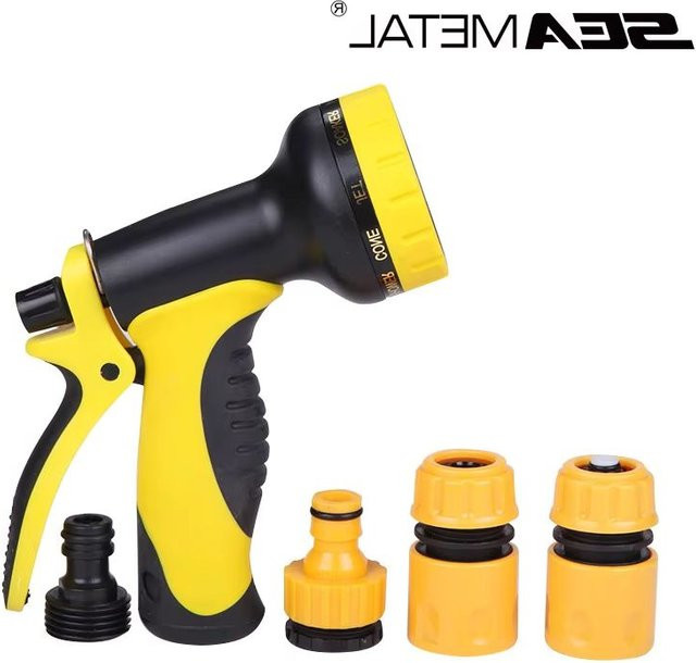 SEAMETAL Multifunktionales Auto-Wasserpistolen-Set mit 10 Modi für Auto, Haushalt und Garten - Bild 1