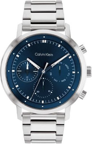 Calvin Klein Chronograph, Quarz, Edelstahl, 44 mm, Blau, Herren - Bild 1