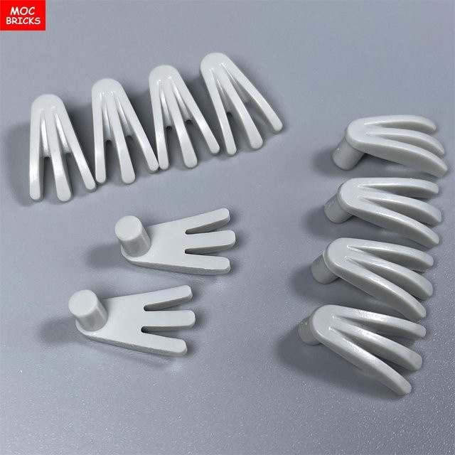 Yiran toy MOC Steine Figuren Hände, Leuchtende Klaue Kämpfer Waffe, 10-teiliges Set, ab 6 Jahren - Bild 1