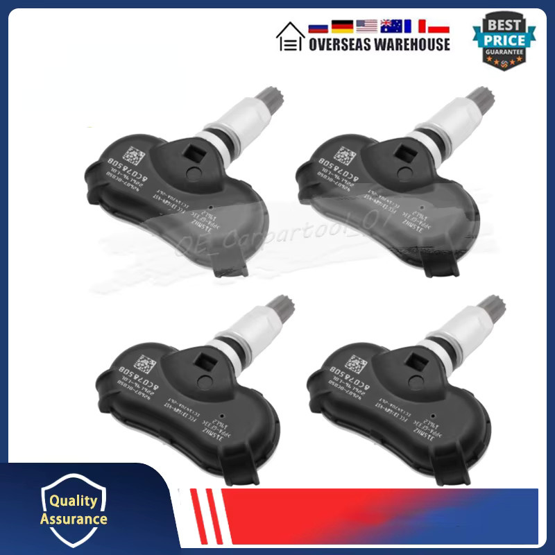 GANGLE Reifendruck Monitor Sensor Set 4er Pack Schwarz für Toyota Tundra Sienna Sequoia 315MHz TPMS 42607-0C050 42607-08010 - Bild 2