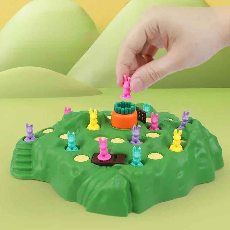 IYUEQIANLI Karotten-Kaninchen-Falle Brettspiel 7-12 Jahre - Bild 2