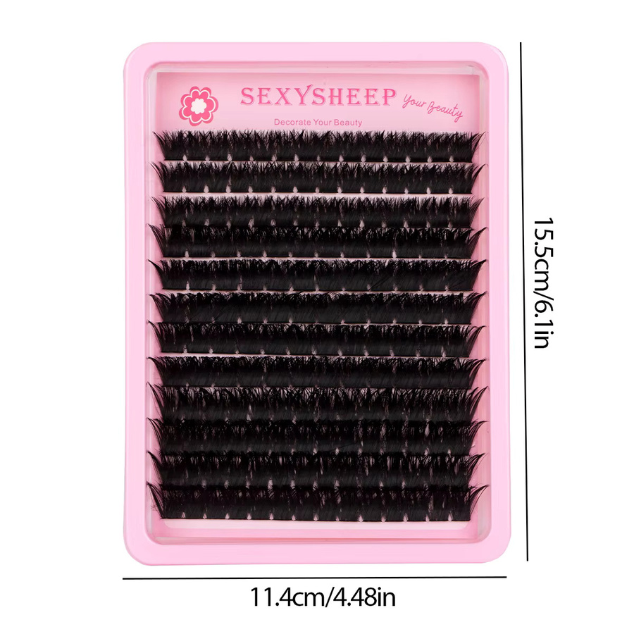 SEXYSHEEP Wimpern-Clusters Wispy Cat-Eyelashes 8-16mm, Unisex - Bild 4