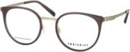 FREIGEIST 862058 Korrektionsbrille, Rund, Vollrand, Herren, grau, braun - Bild 1