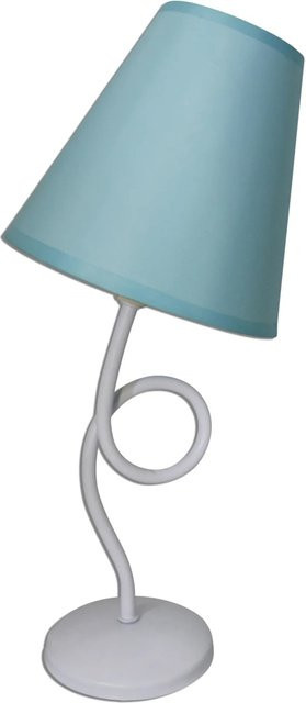 Näve Tischleuchte Colori in Türkis aus Metall und Textil im Boho Style, Durchmesser: 17 cm, Höhe: 31,5 cm - Bild 1