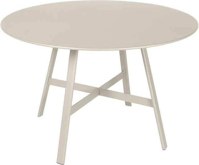 Fermob So O Tisch aus pulverbeschichtetem Aluminium in Gelb und Beige - Bild 1