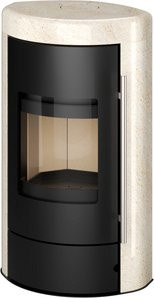 THERMIA Kaminofen Ignis Mass R1 aus Naturstein in Beige mit 8 kW Leistung - Bild 1