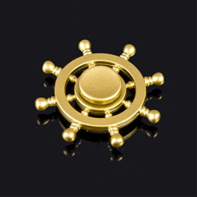 Super Six Hand Spinner, Metall, Regenbogen, Fidget Spinner - Bild 1