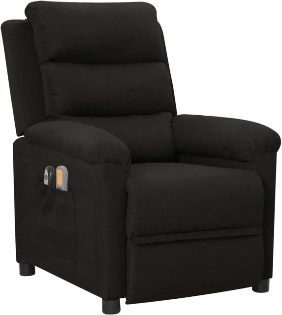 vidaXL Elektrischer Massagesessel in Schwarz aus Stoff mit Armlehnen - Bild 1