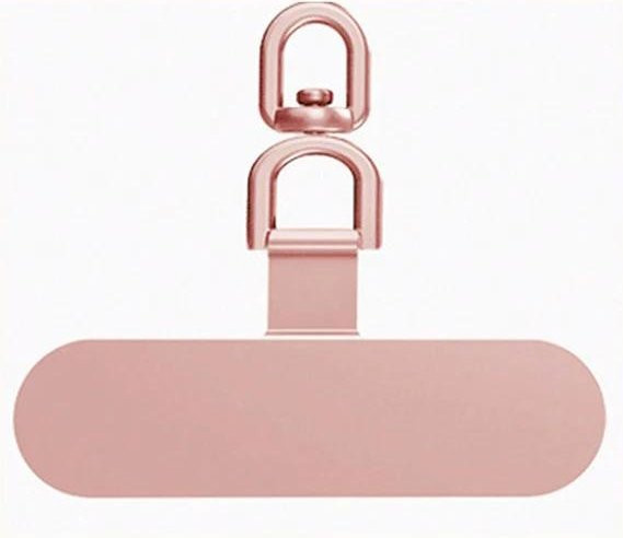 360 Grad drehbares Handy-Lanyard-Patch aus Edelstahl in Pink für dein Phone Case CSWO02 - Bild 1