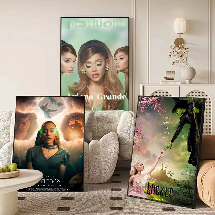 Kayou Poster Ariana Grande selbstklebende Wandkunst Dekoration in Mehrfarbig - Bild 3
