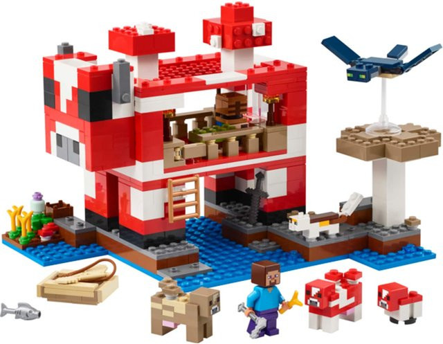 LEGO Minecraft Pilzkuh-Haus Konstruktionsspielzeug ab 8 Jahren - Bild 4