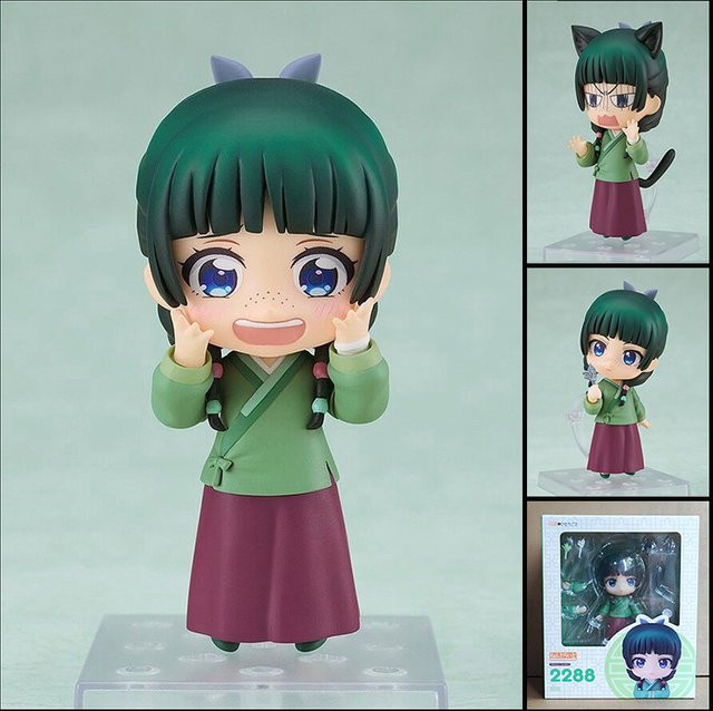Bandai The Apothecary Diaries Maomao Chibi Actionfigur, mit austauschbarem Gesicht und Katzenohr-Teilen - Bild 1