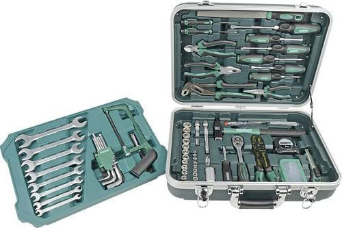 Mannesmann Heimwerker Werkzeugkoffer M29089, 108-teilig, Grün, B/T/H: 35,5 x 46,5 x 16,5 cm - Bild 1