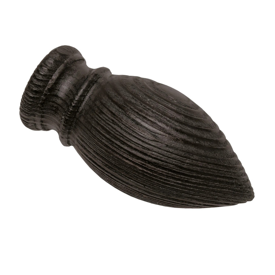 Gardinia Holz-Endknopf Country Patrone in Kolonial gebürstet, Durchmesser: 2,5 cm, 2er Pack - Bild 2
