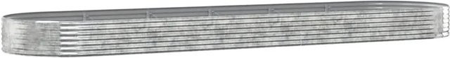 Furnicato Hochbeet aus verzinktem Stahl in Silber, B: 523 cm, T: 140 cm, H: 36 cm - Bild 1