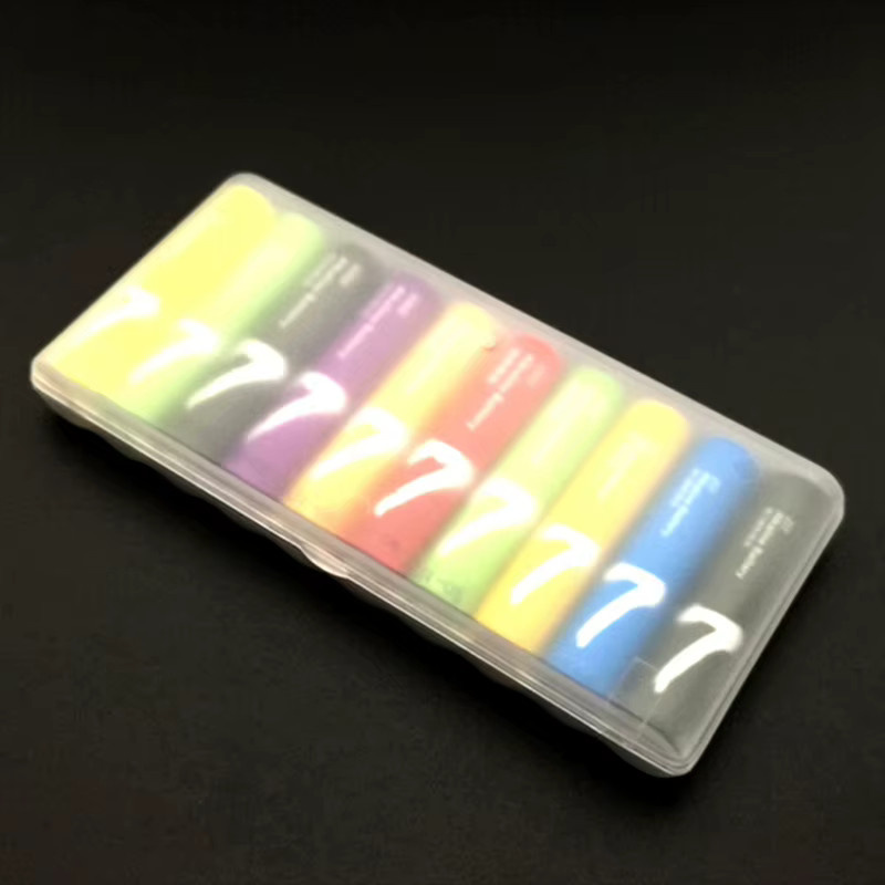 Tragbare Batterie-Organizer Box aus Kunststoff für 10 Stück AAA, AA oder 18650 Batterien in Transparent - Bild 3