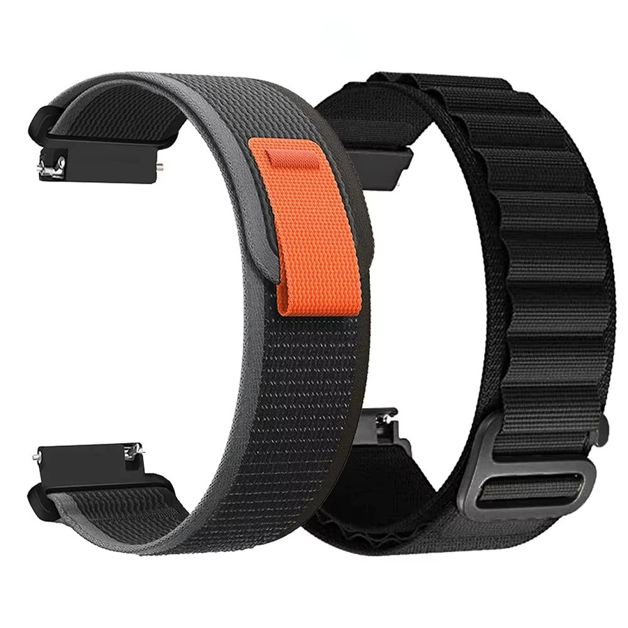 HaiWei Uhrenarmband Nylon, Schwarz, Unisex - Bild 4