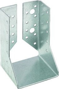 domax Balkenschuh Joist Hanger verzinkt silber B/H: 80 x 120 x 75 mm, Materialstärke: 2 mm - Bild 1