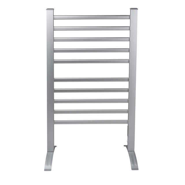 DIRT DEVIL elektrische Handtuchheizung mit 10 Sprossen aus Aluminium und Metall in Silber, B/T/H: 94,0 x 54,0 cm - Bild 1