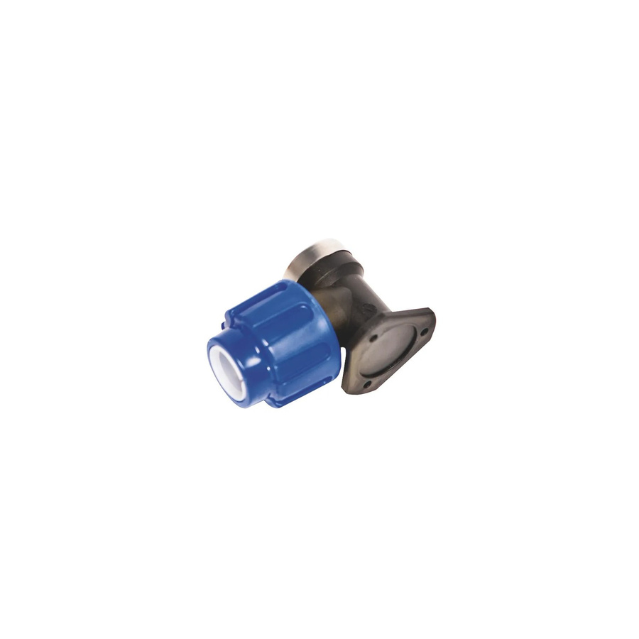 LUX-TOOLS Wandanschluss für PE-Rohre Ø 25 mm x 24,1 mm mit 3/4 Zoll Schnellkupplung, Blau - Bild 2