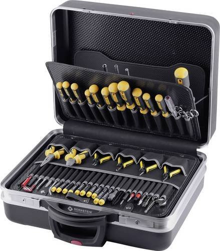 Bernstein Tools for Electronics 7000 Elektriker Werkzeugkoffer bestückt 63teilig in Braun und Schwarz - Bild 1