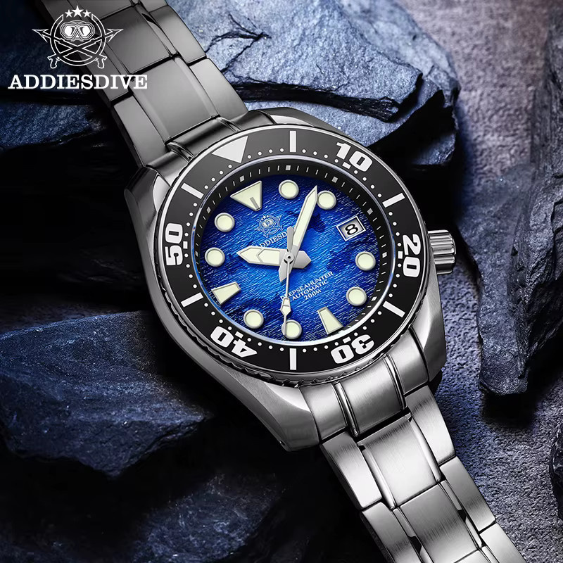 ADDIESDIVE Armbanduhr Automatik, Edelstahl, Saphirglas, Herren - Bild 3