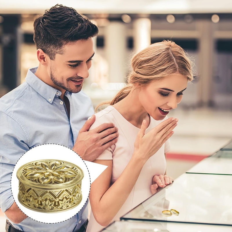 12 Stück SZ-Damai Süßigkeitenboxen aus Kunststoff, goldbeschichtete nachfüllbare Aroma-Boxen für Geburtstagsparty und Hochzeit - Bild 4