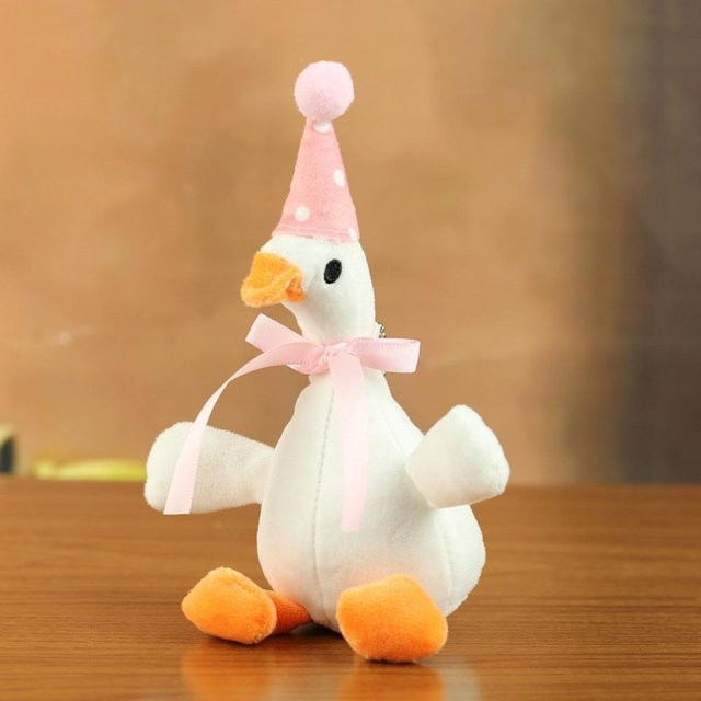 Yiran Health & Beauty Plüschgans Schlüsselanhänger, Weiß, 20 cm - Bild 1
