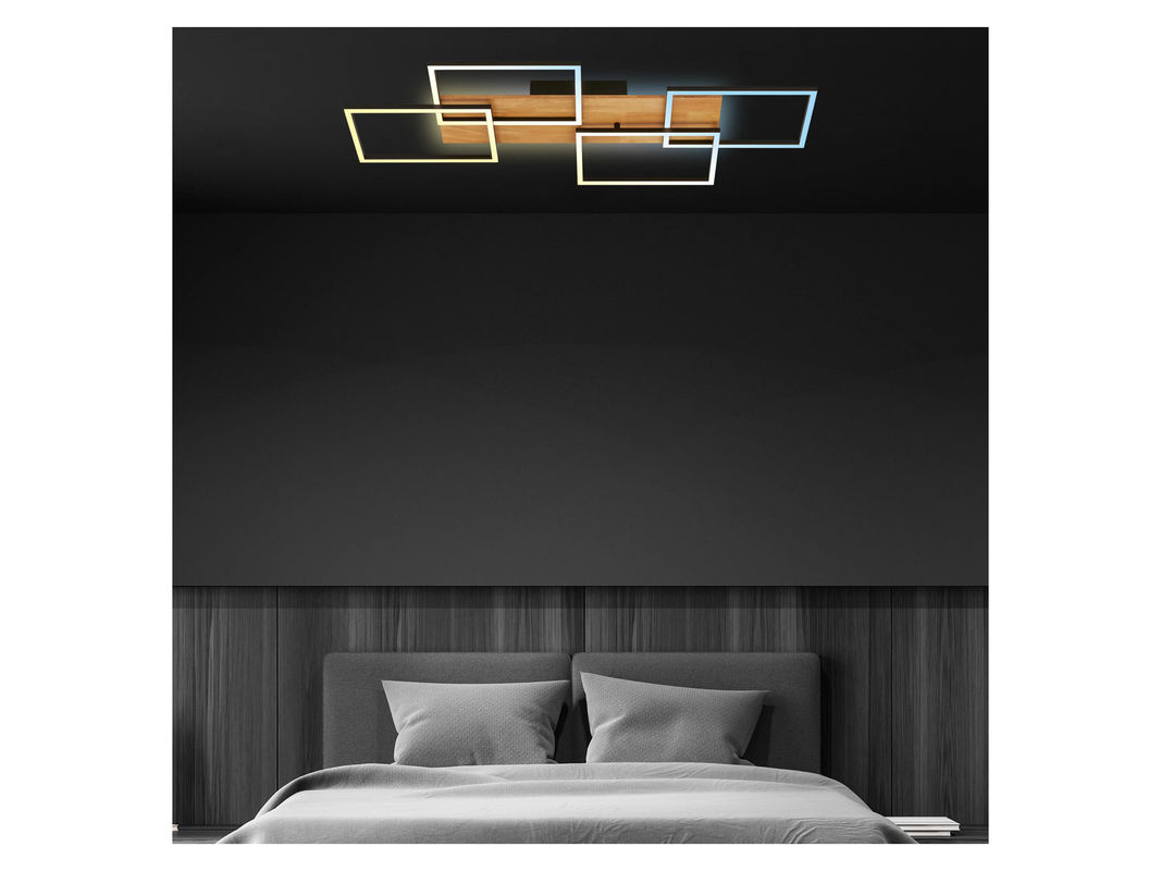 BRILONER CCT LED Deckenleuchte mit Backlighteffekt in Weiß, B: 95,5 cm, T: 41 cm - Bild 4