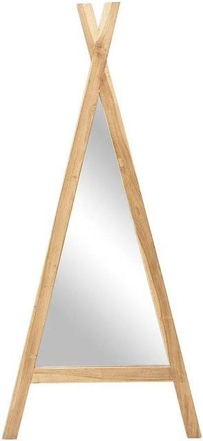 Vente-unique Wandspiegel Batam Tipi aus Mindi-Holz in Naturfarben Hell, B: 55 cm, H: 120 cm, T: 30 cm - Bild 1