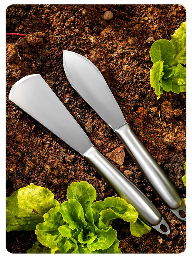 NIUXIANG Multifunktionale Gartenschaufel aus verstärktem Stahl in Silber zum Graben und zur Bodenbearbeitung - Bild 6