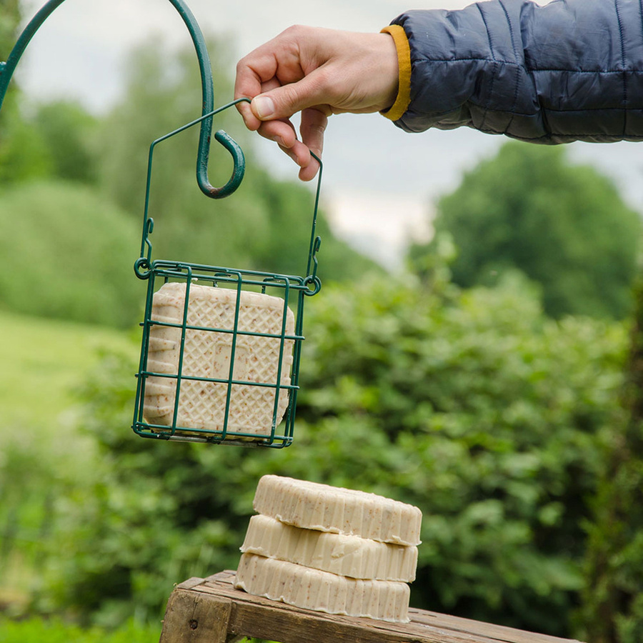 CJ Wildlife Energieblock-Halter für Vogelfutter in Grün aus Metall - Bild 3