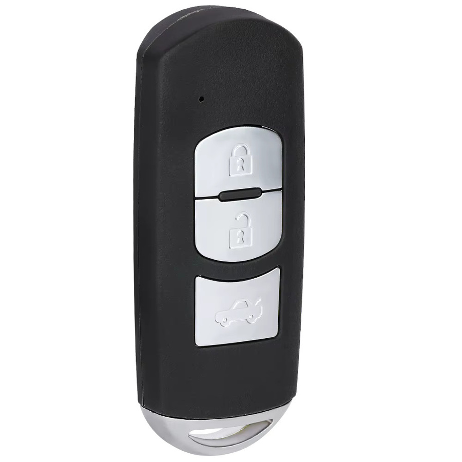 DIYKEY SKE13E-01 Smart Remote Auto Schlüsselanhänger für Fiat 124 Spider und Mazda, 433 MHz, ID49 Chip, 3 Tasten, Schwarz - Bild 2