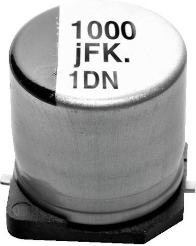 Panasonic Elektrolyt-Kondensator 1.000 µF 35V Silber Durchmesser: 16 mm, Höhe: 16,5 mm - Bild 1
