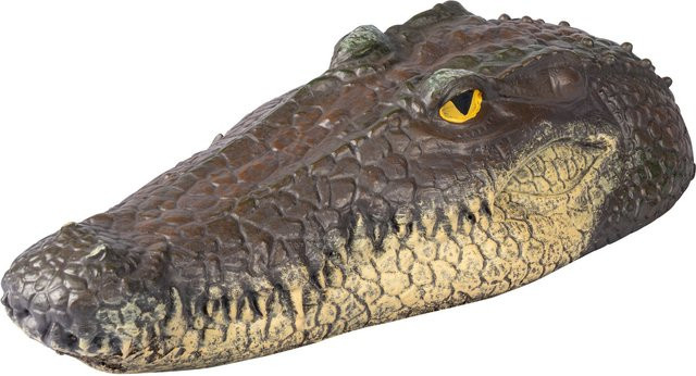 Teichfigur Krokodil von viva domo in Grün - Bild 1