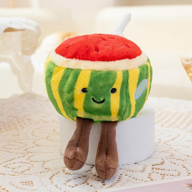 Ökologische Fruchtserie Puppe, Apfel Kiwi Ananas Wassermelone, Mädchen, Bunt / Mehrfarbig - Bild 1