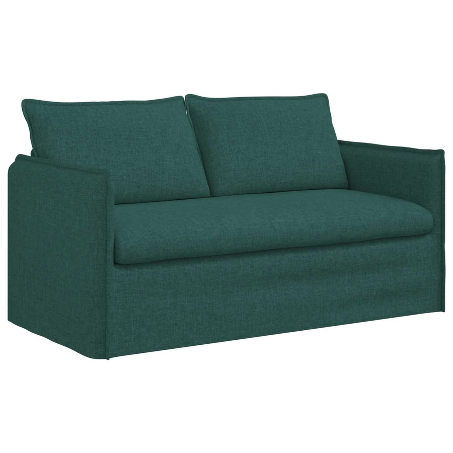 vidaXL Sofa Dunkelgrün mit Stoffbezug und Metallrahmen B/T/H: 156 x 82 x 85 cm - Bild 2