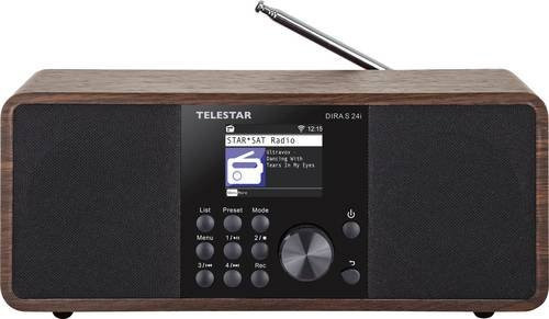 Telestar DIRA S 24i Internet Tischradio in Braun mit DAB+, UKW, Bluetooth, WLAN und USB-Anschluss - Bild 1