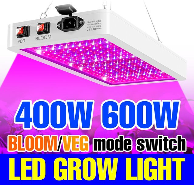 CanLing 600 W LED-Vollspektrum-Pflanzenlampe für Hydrokultur und Gewächshäuser in Weiß - Bild 1